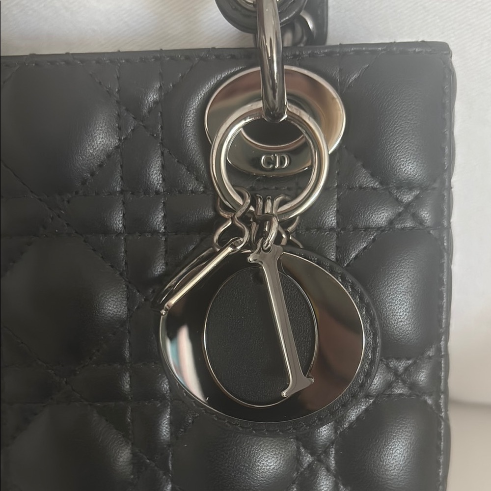 Christian Dior Lady Dior ABC black gunmetal hardware - Picture 4 of 15